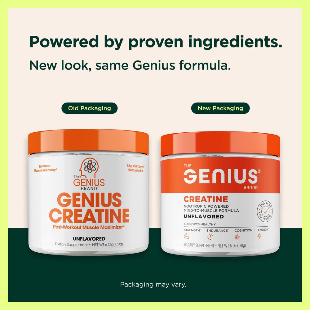 The Genius Brand polvo en primer plano, textura fina y mezcla fácil
