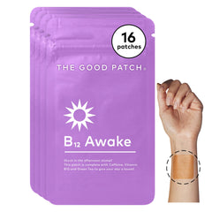 The Good Patch paquete frontal mostrando 16 parches y beneficios portátiles