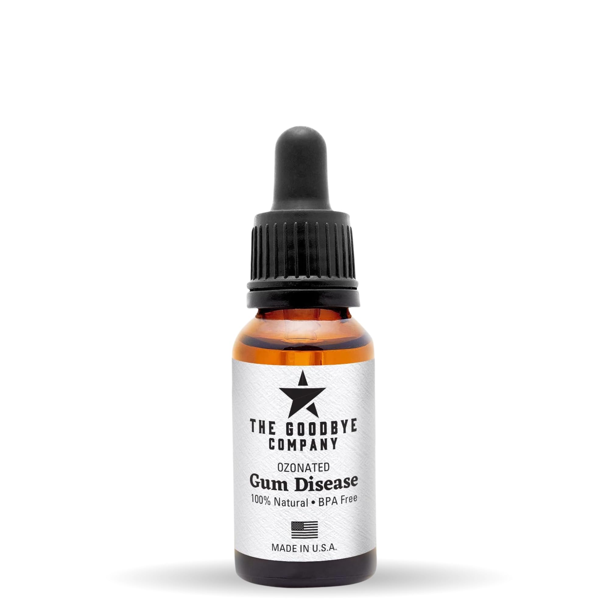 The Goodbye Company botella frontal mostrando etiqueta y volumen 15 ml, aspecto profesional