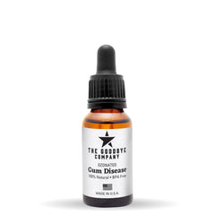 The Goodbye Company botella frontal mostrando etiqueta y volumen 15 ml, aspecto profesional