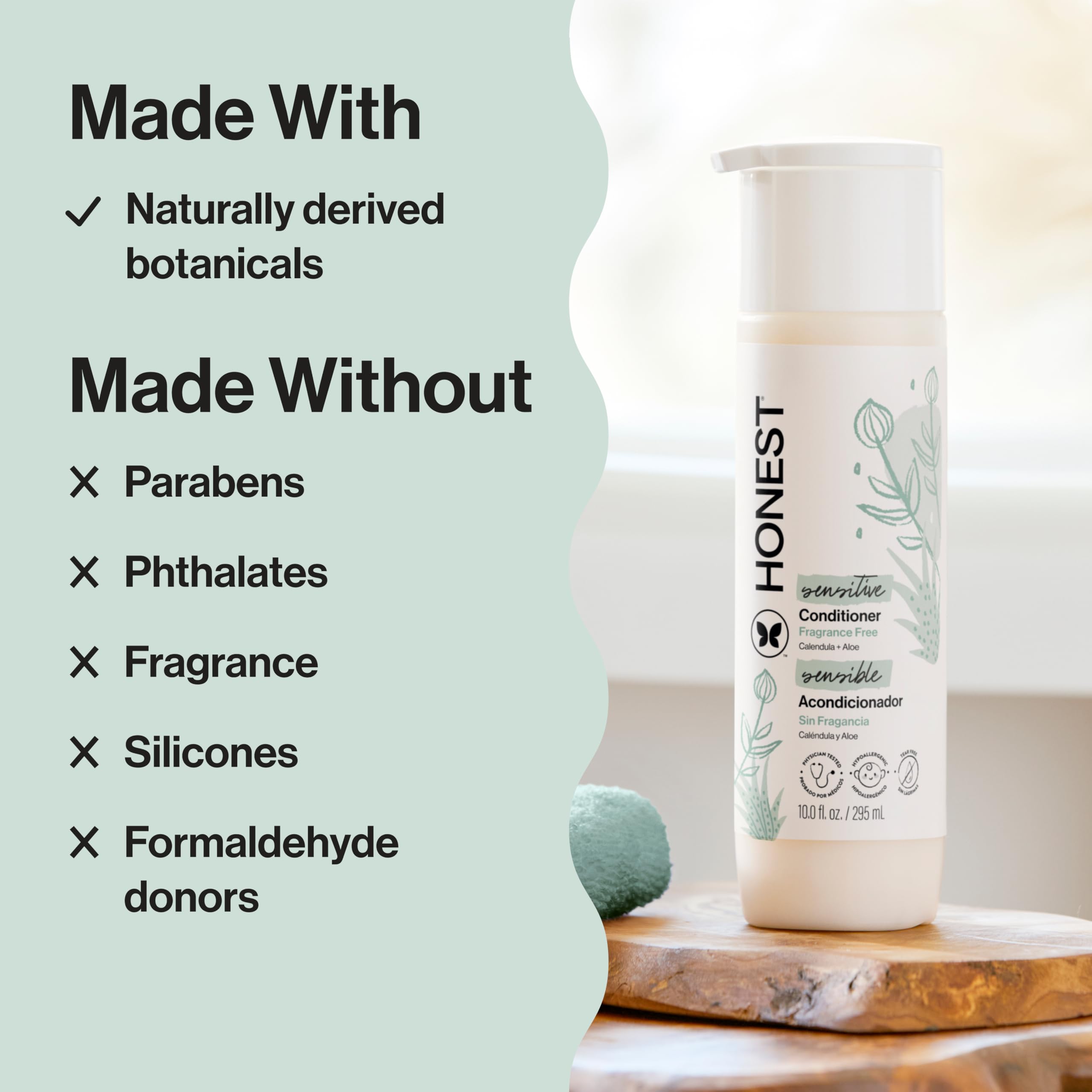 The Honest Company ingredientes naturales aloe y caléndula que calman y nutren
