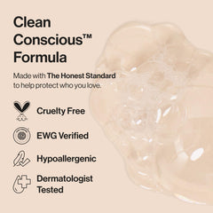 The Honest Company comparación de tamaño en manos, práctico y familiar