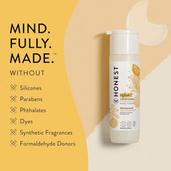 The Honest Company comparación de tamaño 10 fl oz, práctico para viajes y uso diario