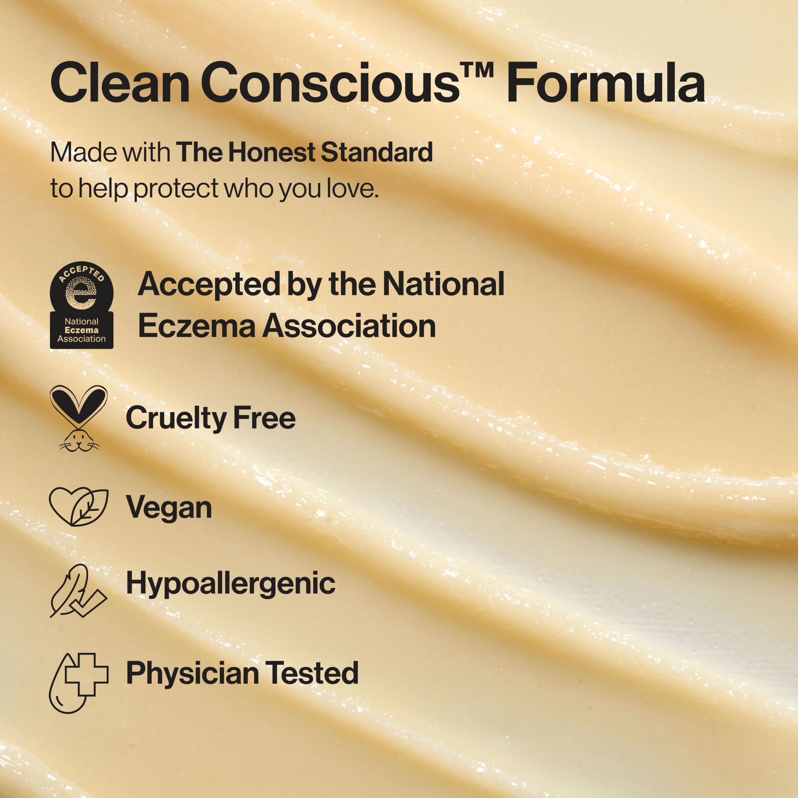 The Honest Company etiqueta con ingredientes claros, transparencia y limpieza