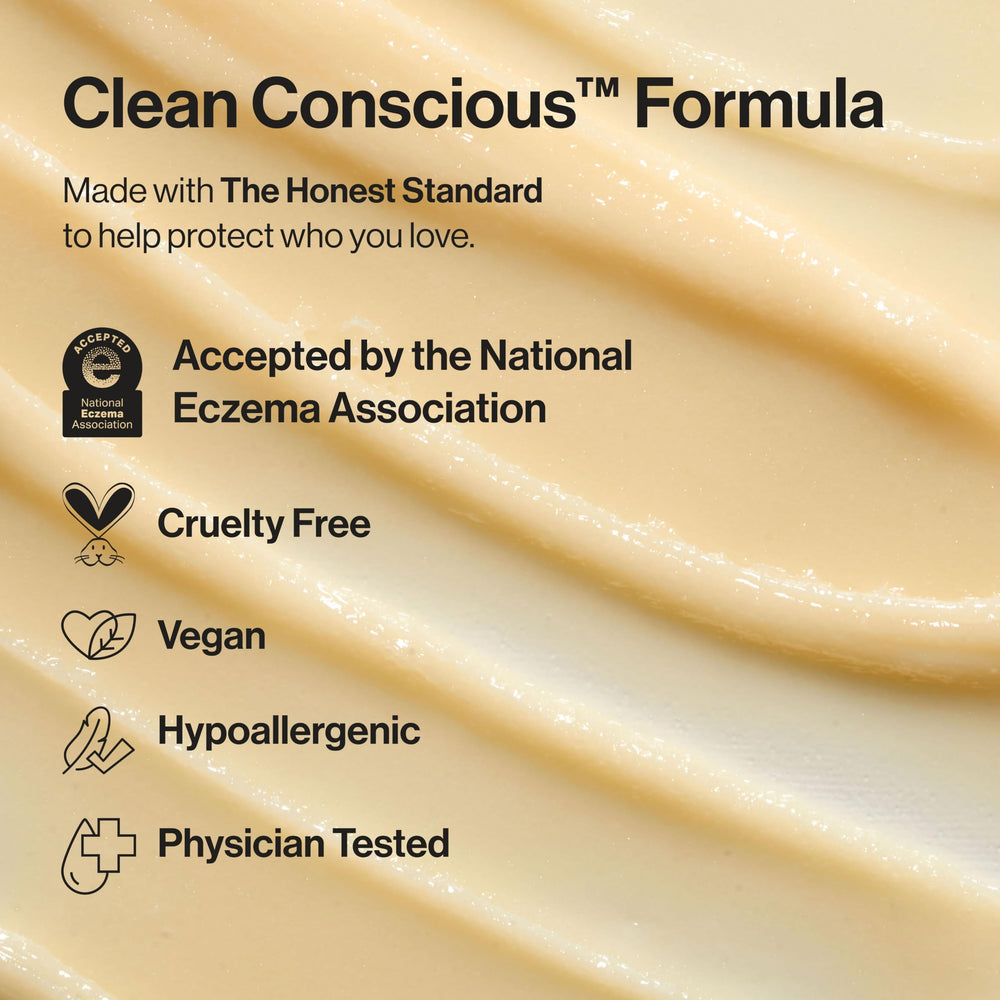 The Honest Company etiqueta con ingredientes claros, transparencia y limpieza