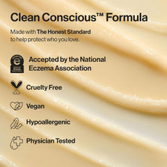 The Honest Company etiqueta con ingredientes claros, transparencia y limpieza