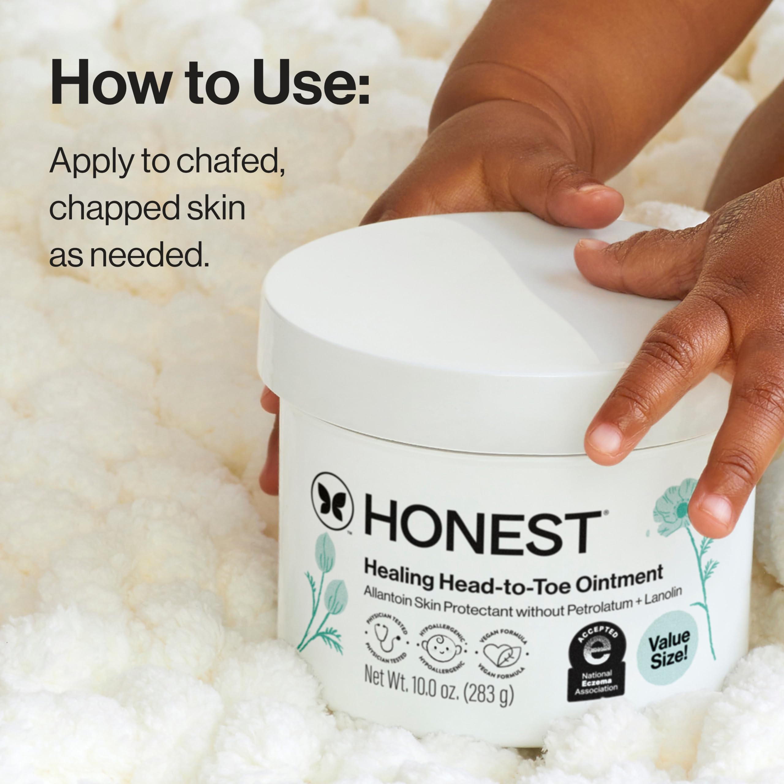The Honest Company pomada en labios secos, restauración y alivio rápido