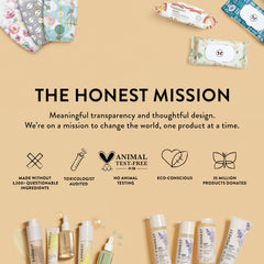 The Honest Company producto en baño familiar creando ambiente relajante