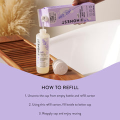 The Honest Company etiqueta con lista de ingredientes sin parabenos ni SLS