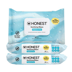The Honest Company envase frontal de toallitas sanitizantes, práctico para llevar
