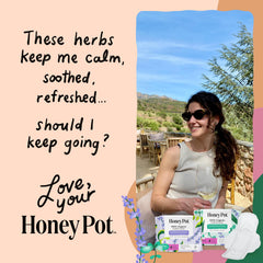The Honey Pot Company protector dentro de un bolso para uso diario y discreción