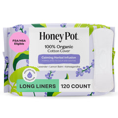 The Honey Pot Company empaque frontal mostrando protectores calmantes y beneficio de protección