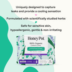 The Honey Pot Company detalle de alas y adhesivo, sujeción confiable