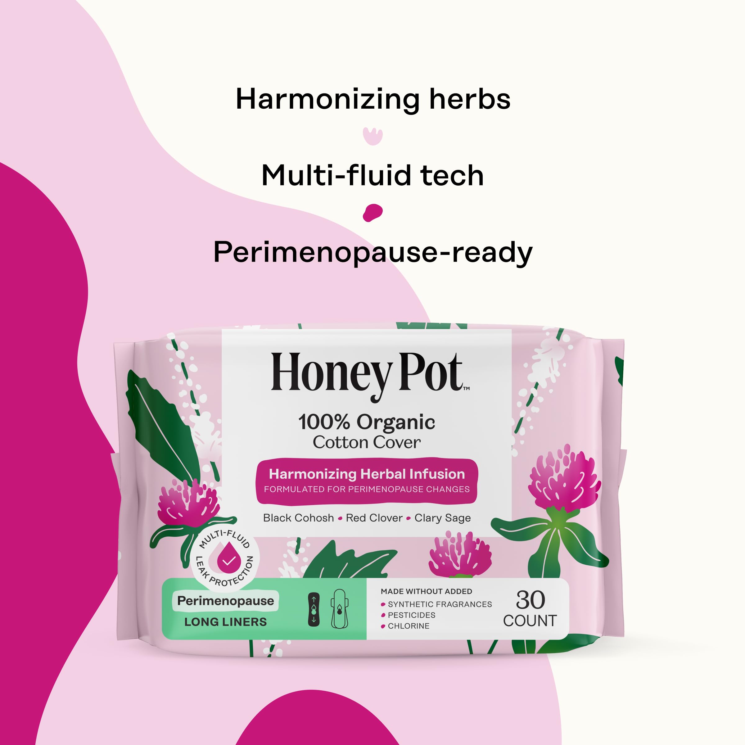 The Honey Pot Company protector frente a mano para comparar tamaño y cobertura