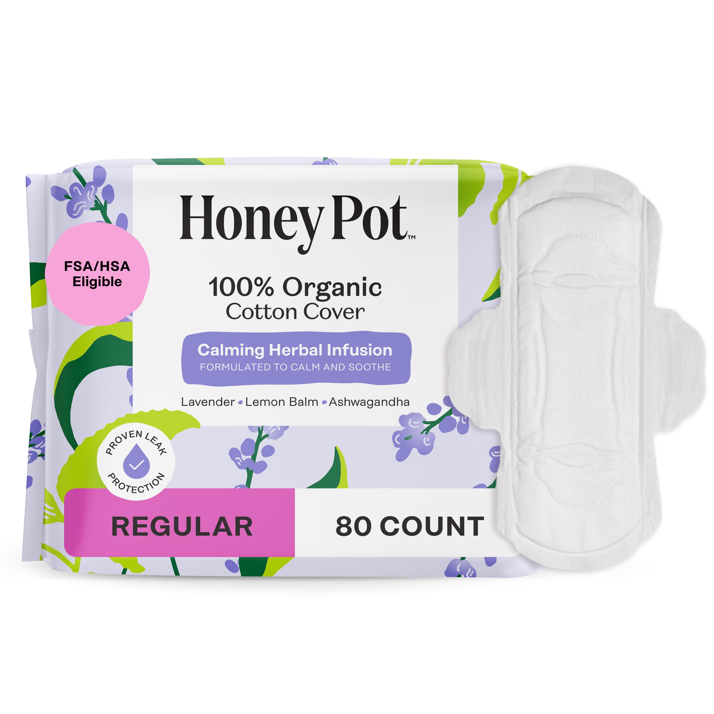 The Honey Pot Company embalaje frontal muestra calma y soporte