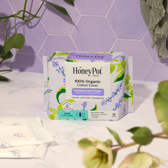 The Honey Pot Company detalle de bordes protectores, evita fugas