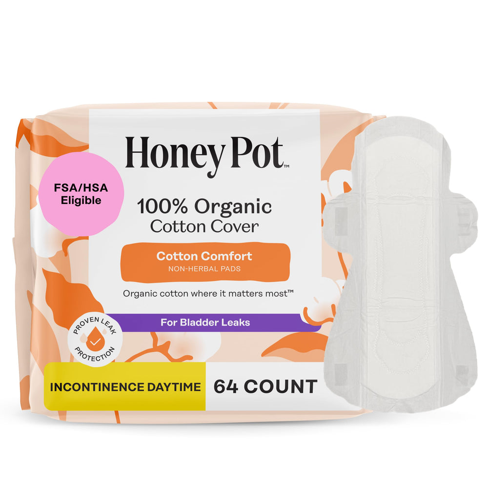 The Honey Pot Company empaque frontal que muestra protección diurna y comodidad