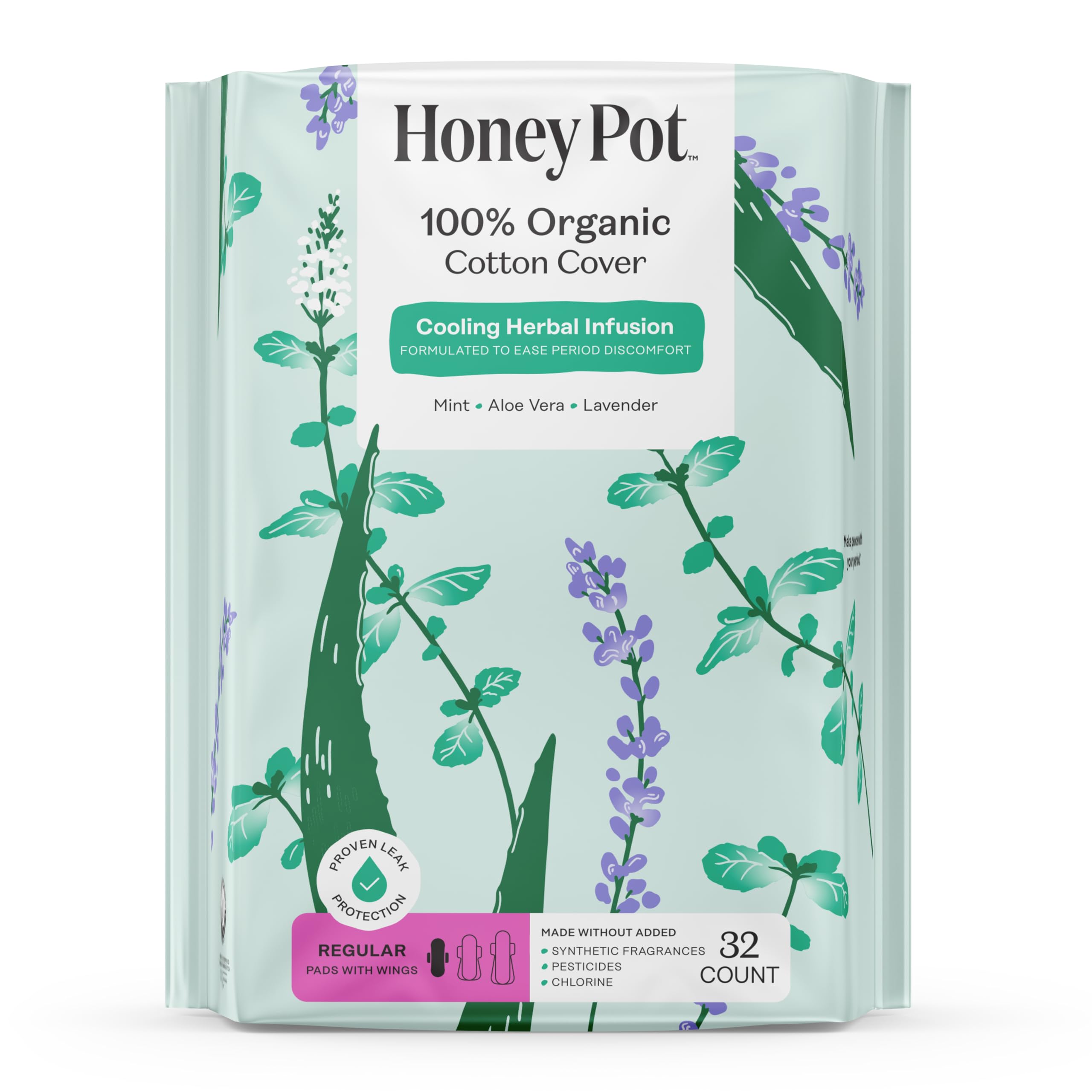 The Honey Pot Company empaque frontal, más unidades para mayor conveniencia