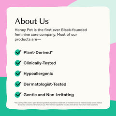 The Honey Pot Company etiqueta con certificación OCS y materiales orgánicos