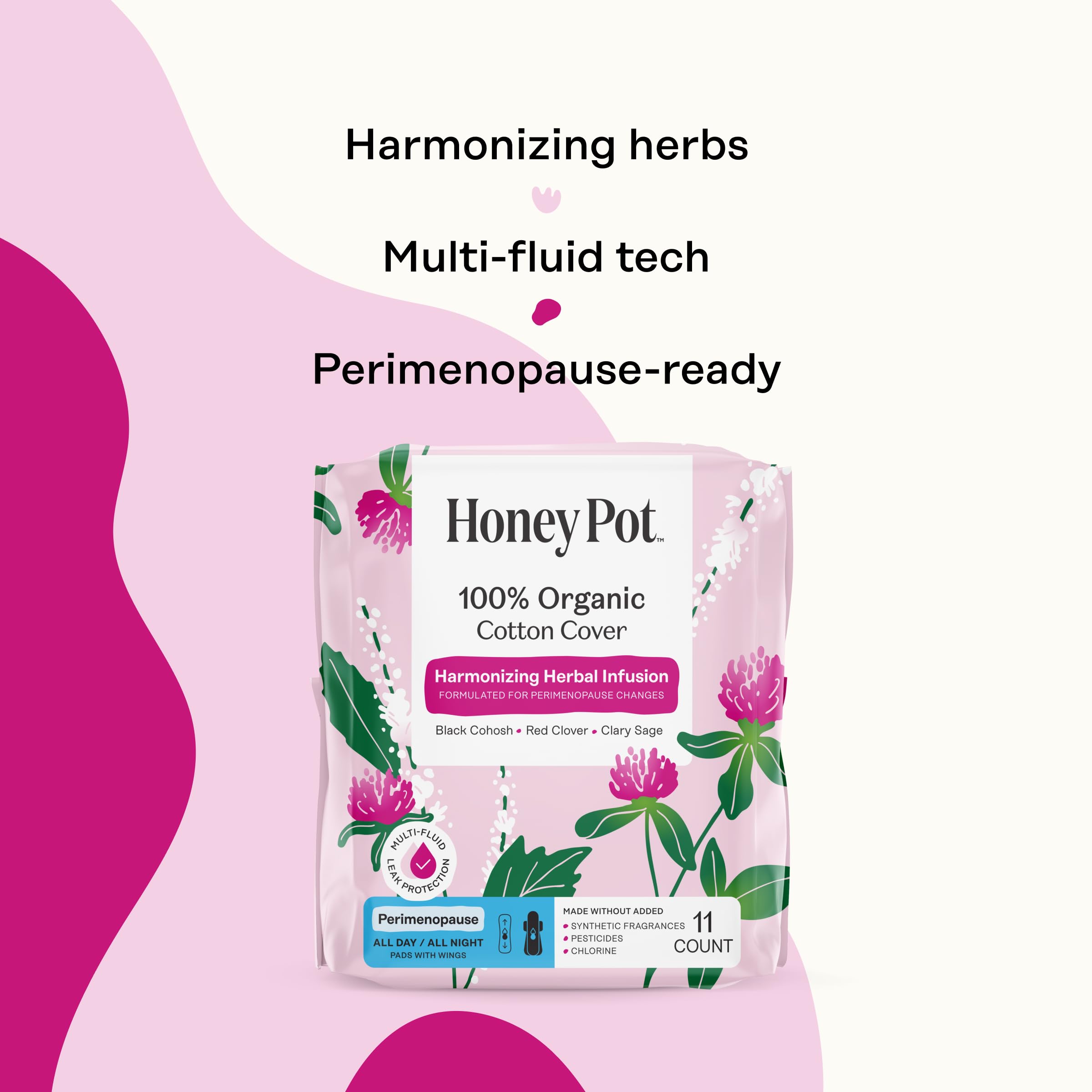 The Honey Pot Company: etiqueta con mezcla herbal que aporta confort
