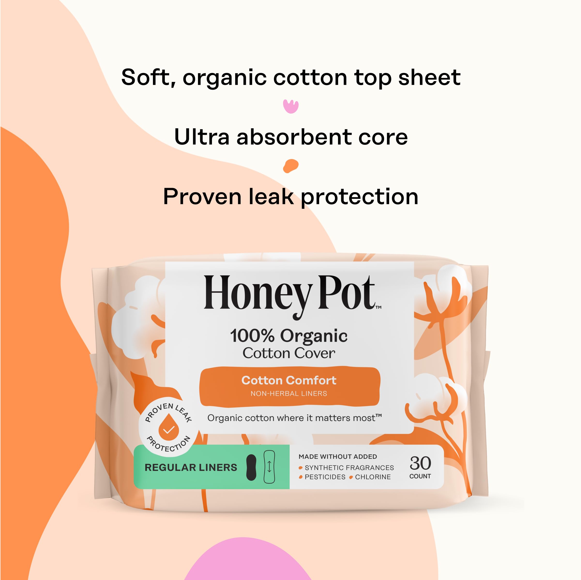 The Honey Pot Company, pantiprotectores en ropa interior demostrando discreción