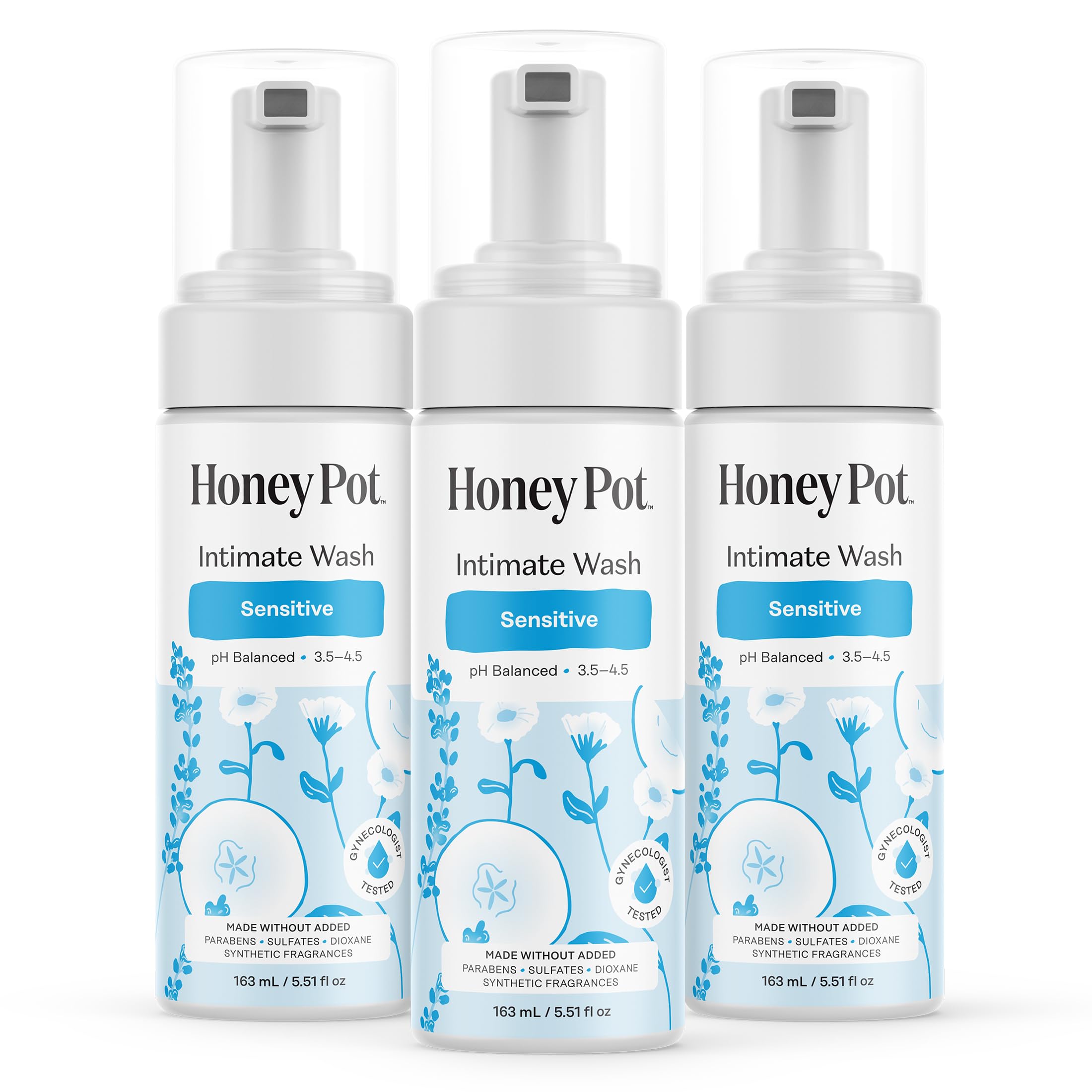 The Honey Pot Company envase frontal muestra diseño claro y beneficios