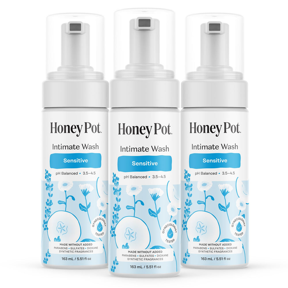 The Honey Pot Company envase frontal muestra diseño claro y beneficios