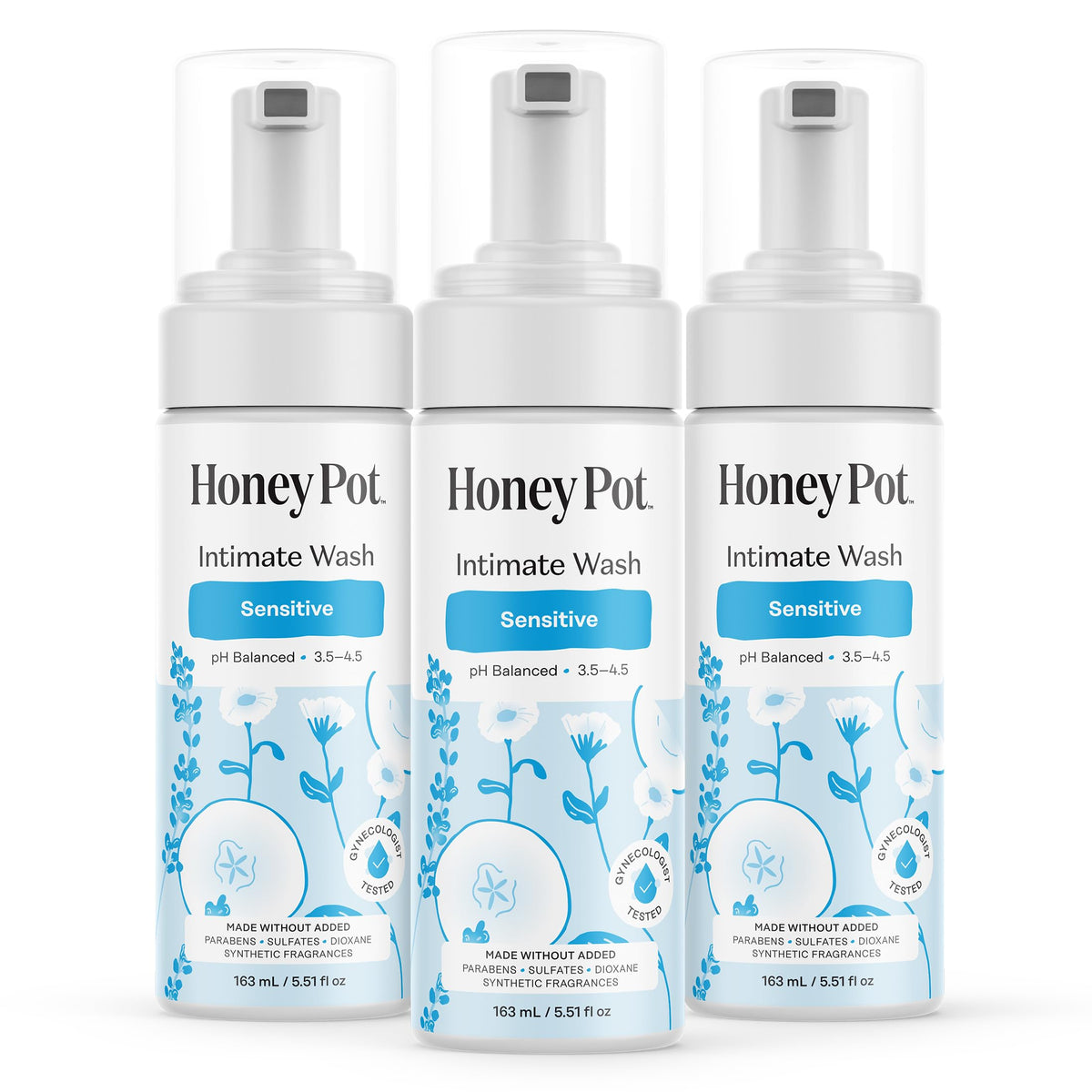The Honey Pot Company envase frontal muestra diseño claro y beneficios