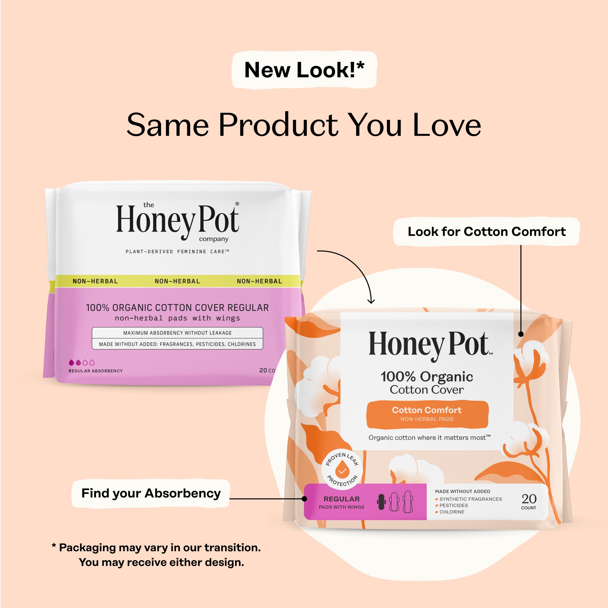 The Honey Pot Company primer plano de textura de algodón para mayor suavidad