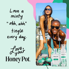 The Honey Pot Company etiqueta con información de pH y seguridad