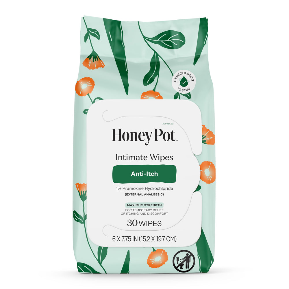 The Honey Pot Company paquete frontal mostrando diseño y uso práctico