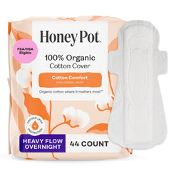 The Honey Pot Company paquete frontal mostrando protección nocturna