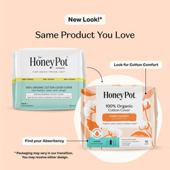 The Honey Pot alas de la toalla ajustadas para evitar fugas