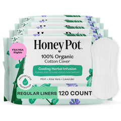 The Honey Pot embalaje frontal mostrando diseño y beneficio de frescor