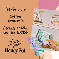 The Honey Pot forro guardado en bolso para protección discreta y confianza