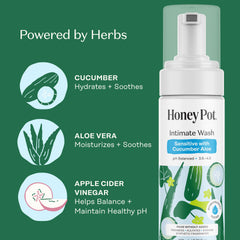Aplicación en mano del producto The Honey Pot para mostrar uso externo y confort