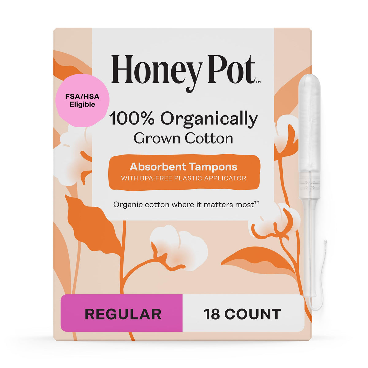 The Honey Pot Company frente del empaque mostrando envase y beneficios