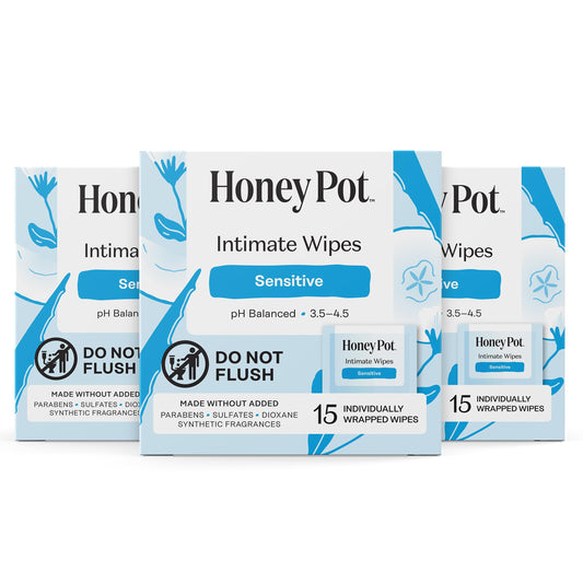 The Honey Pot empaque frontal, presentación compacta y práctica