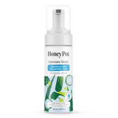 The Honey Pot envase frente mostrando fórmula Sensitive y beneficio de limpieza suave
