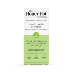 The Honey Pot Company embalaje frontal mostrando el producto y beneficios