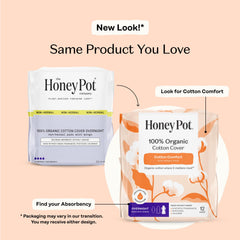 The Honey Pot Company primer plano de tejido de algodón orgánico, suave y respirable