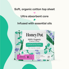 The Honey Pot toalla colocada en la ropa interior con alas para sujeción segura