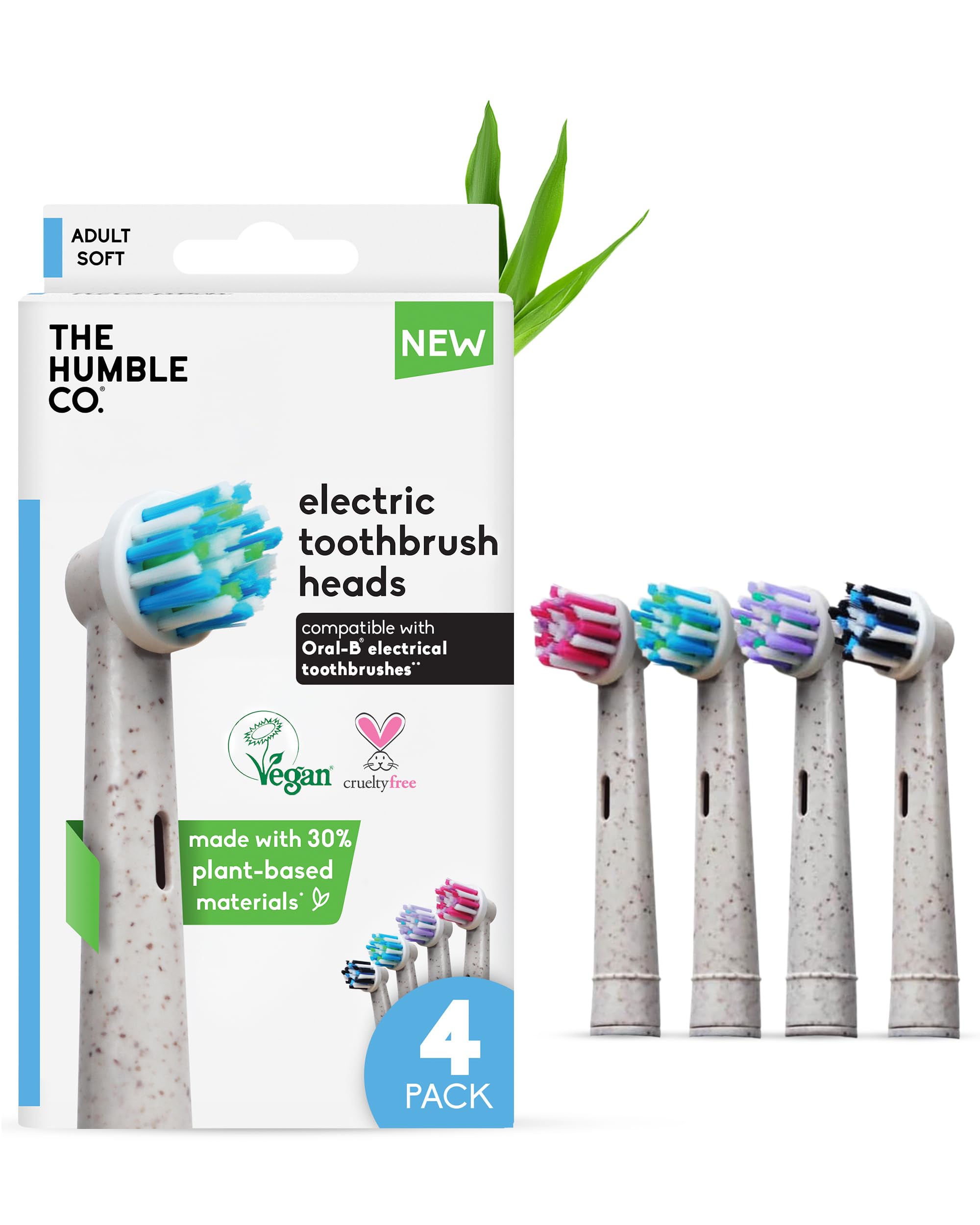 The Humble Co. empaque frontal del pack 4 con beneficio ecológico visible