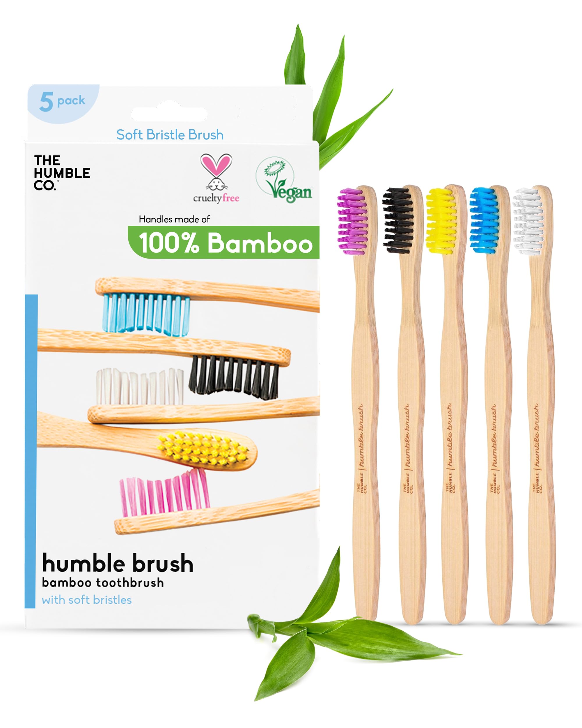 The Humble Co. cepillo frontal pack de cinco, alternativa sostenible