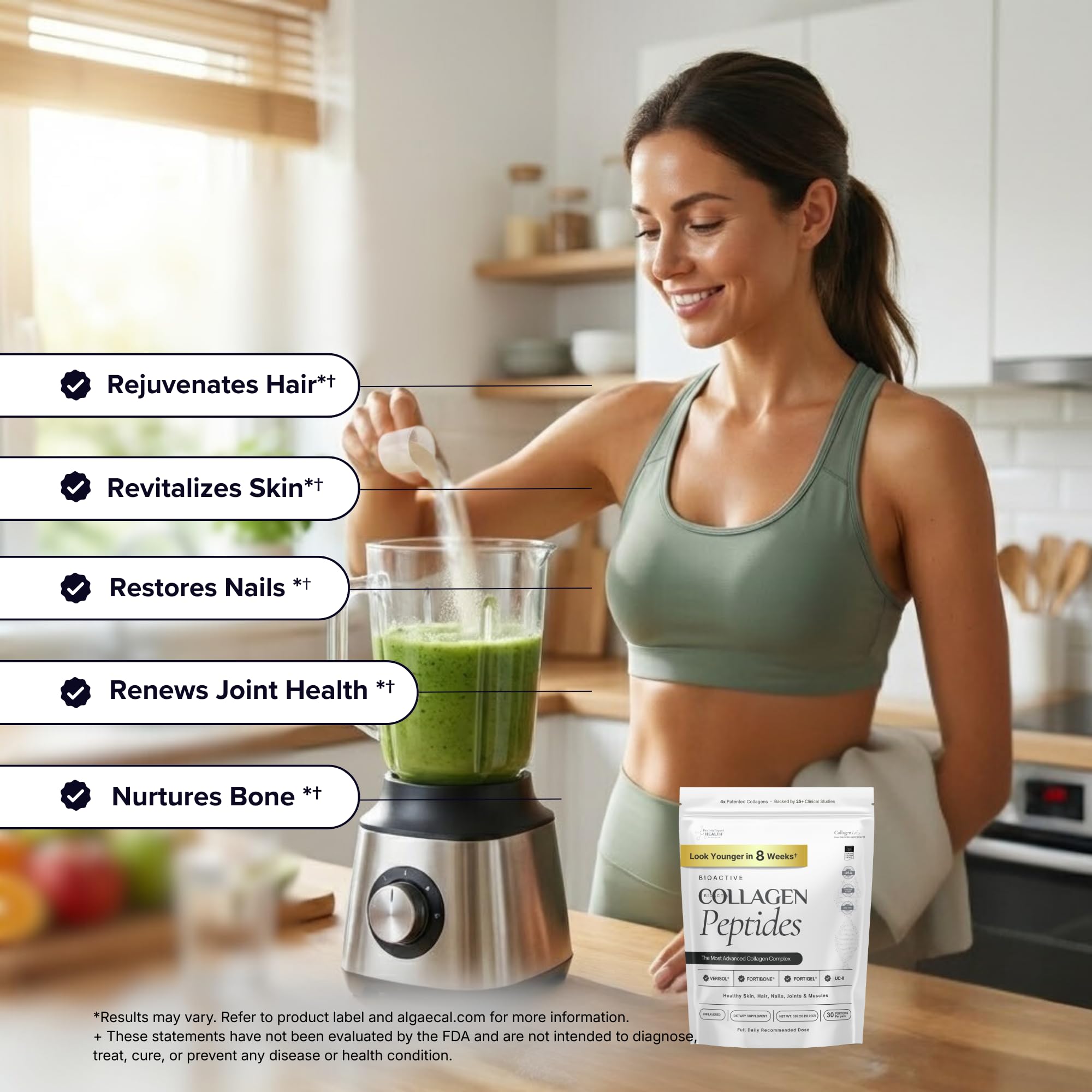 The Intelligent Health comparación de tamaño del envase útil