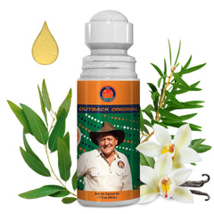 The Outback Series ingredientes naturales sobre madera, transparencia de fórmula