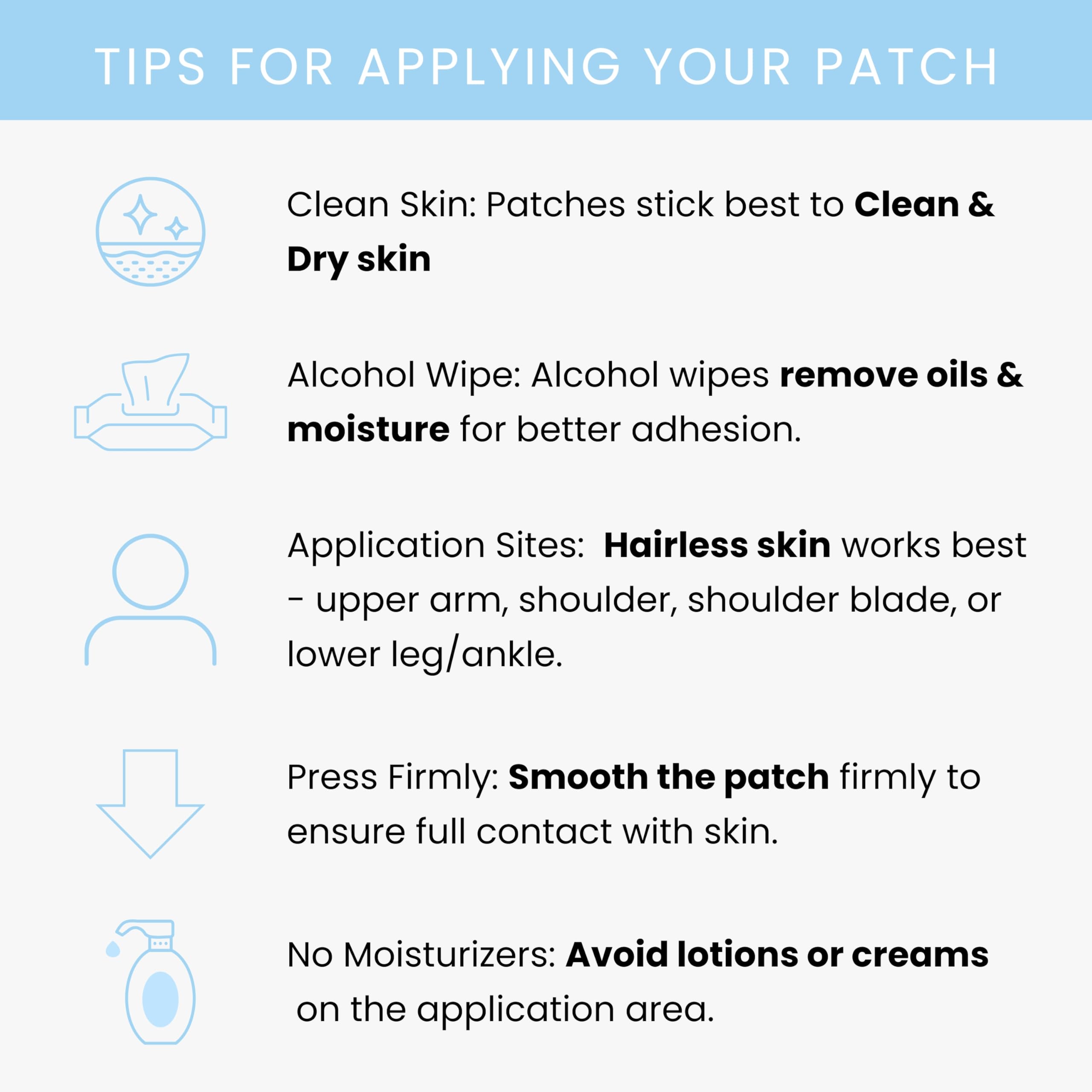 The Patch Remedy estilo de vida con bolso y parche listo para el día y conveniencia