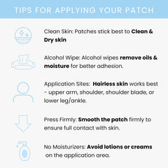 The Patch Remedy estilo de vida con bolso y parche listo para el día y conveniencia