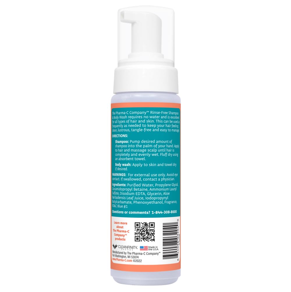 The Pharma-C Company espuma cremosa en primer plano, limpieza eficiente