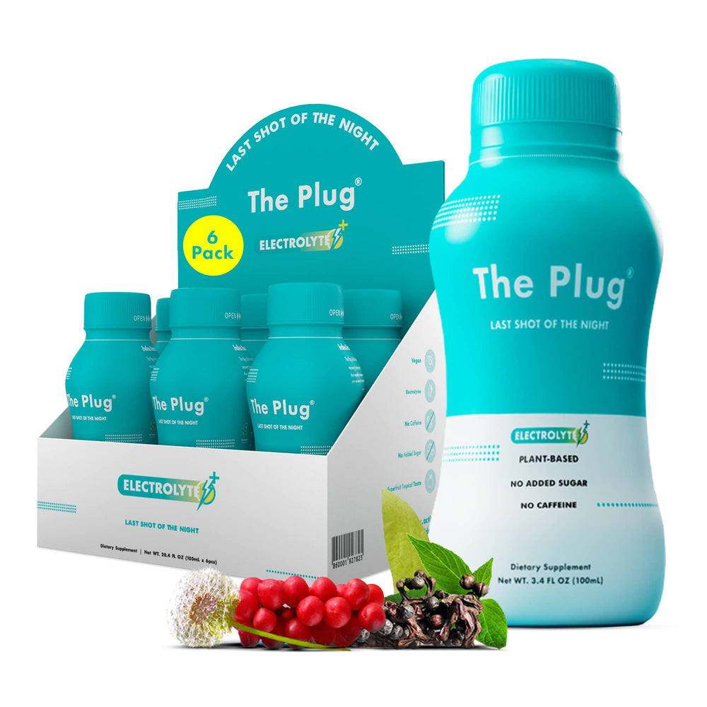 The Plug frontal del envase mostrando diseño y beneficio de apoyo hepático